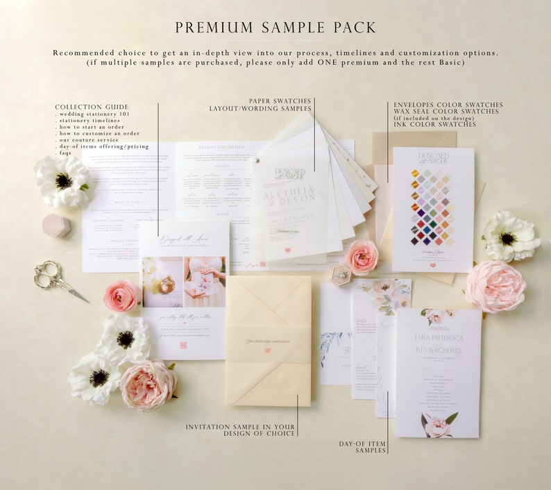 Elegant Invitation wedding invitation, blush laser cut wedding invitation suite Begonia design sample pack image 10