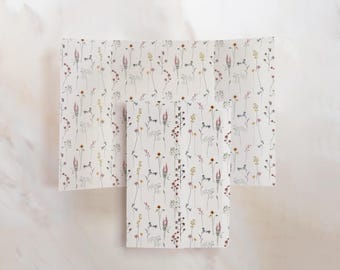Watercolor Wildflower Vellum Gate – Wedding Invitation Wrap - Pack of 10 vellum wraps - Vellum Design No. 212