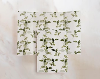 Watercolor Greenery Vellum Gate – Wedding Invitation Wrap - Pack of 10 vellum wraps - Vellum Design No. 211