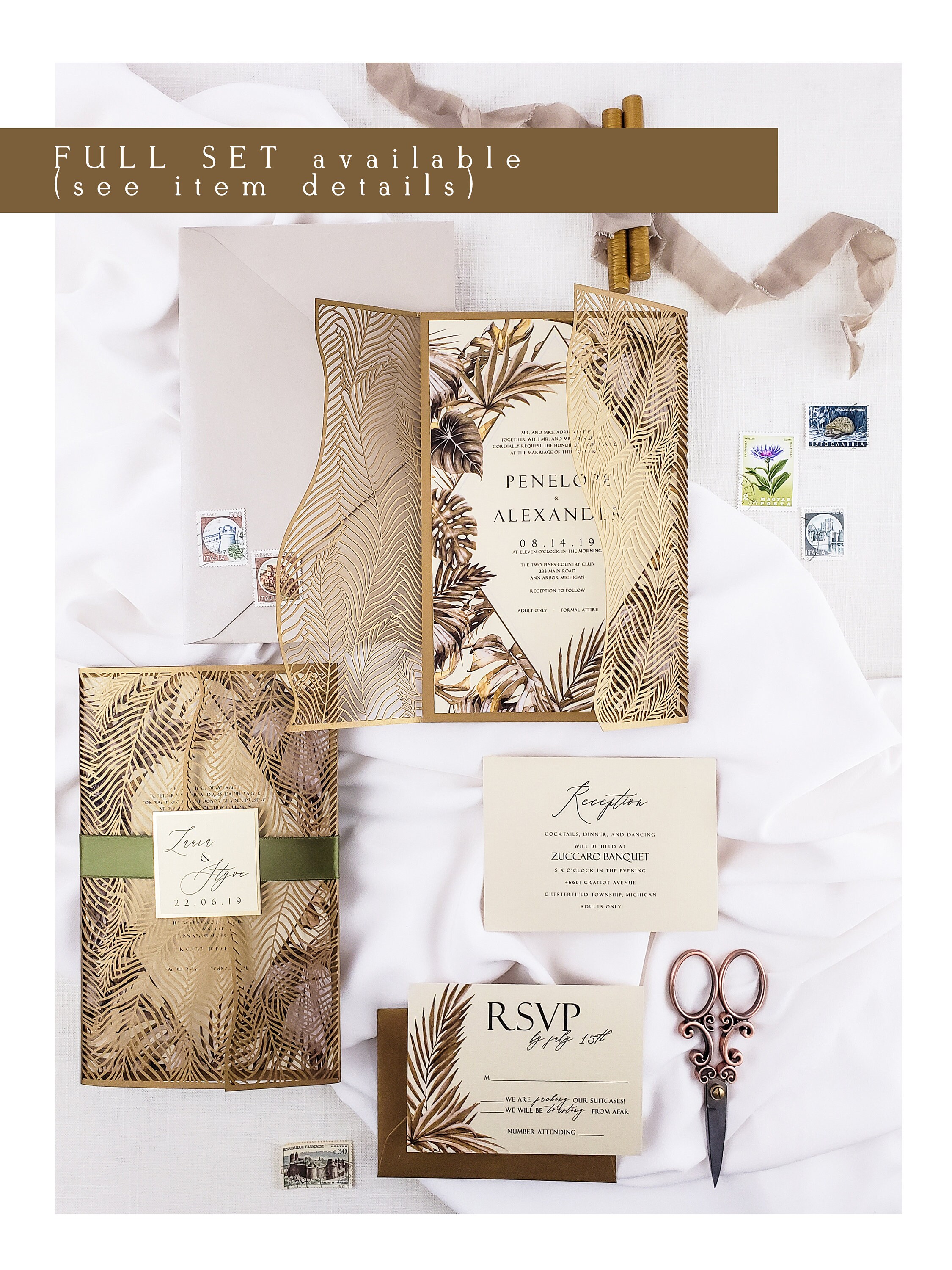 Download Luxury Tropical Wedding Invitations, Tropical Wedding ...
