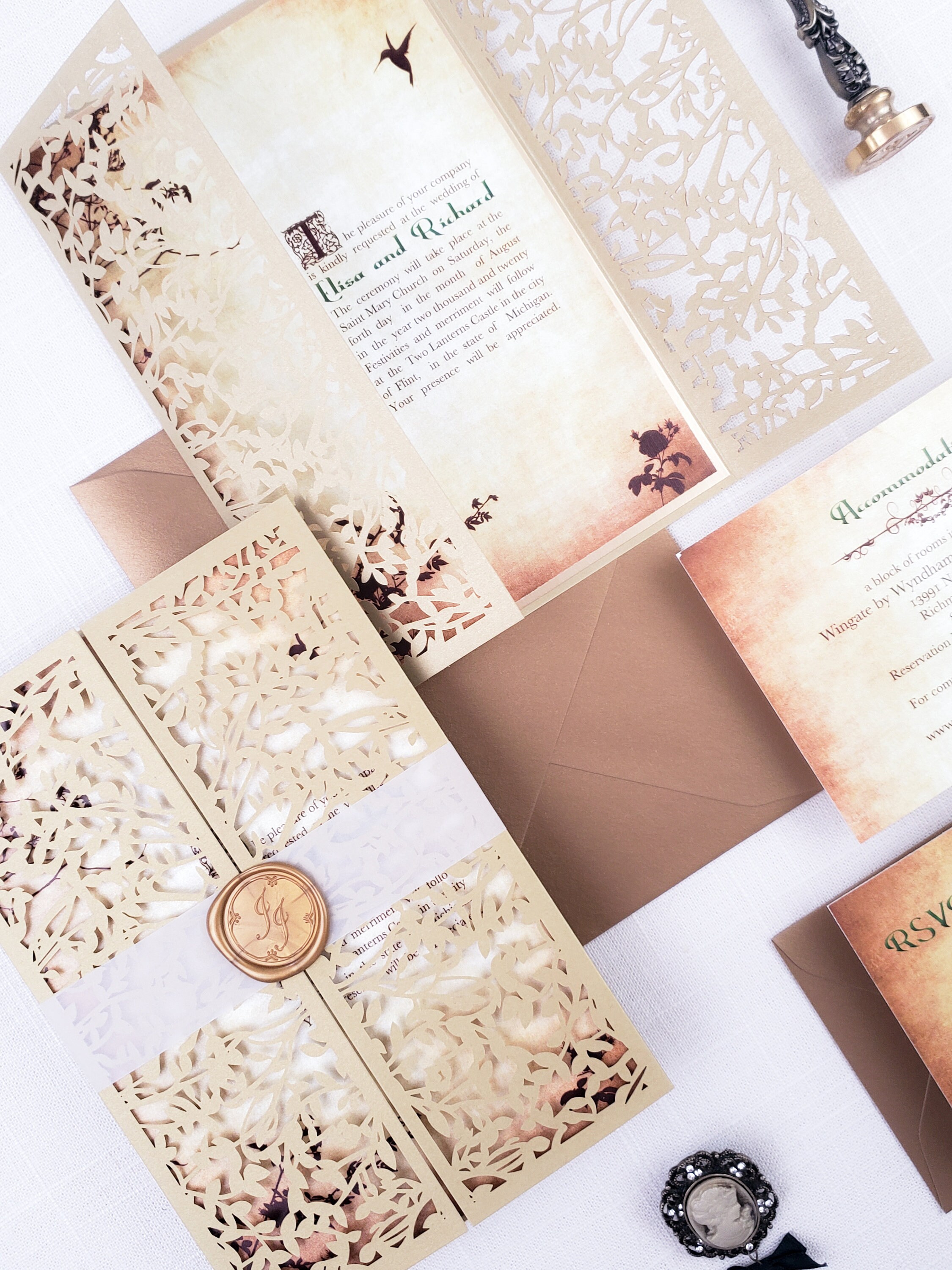 Fairytale wedding invitations Romantic princess wedding | Etsy