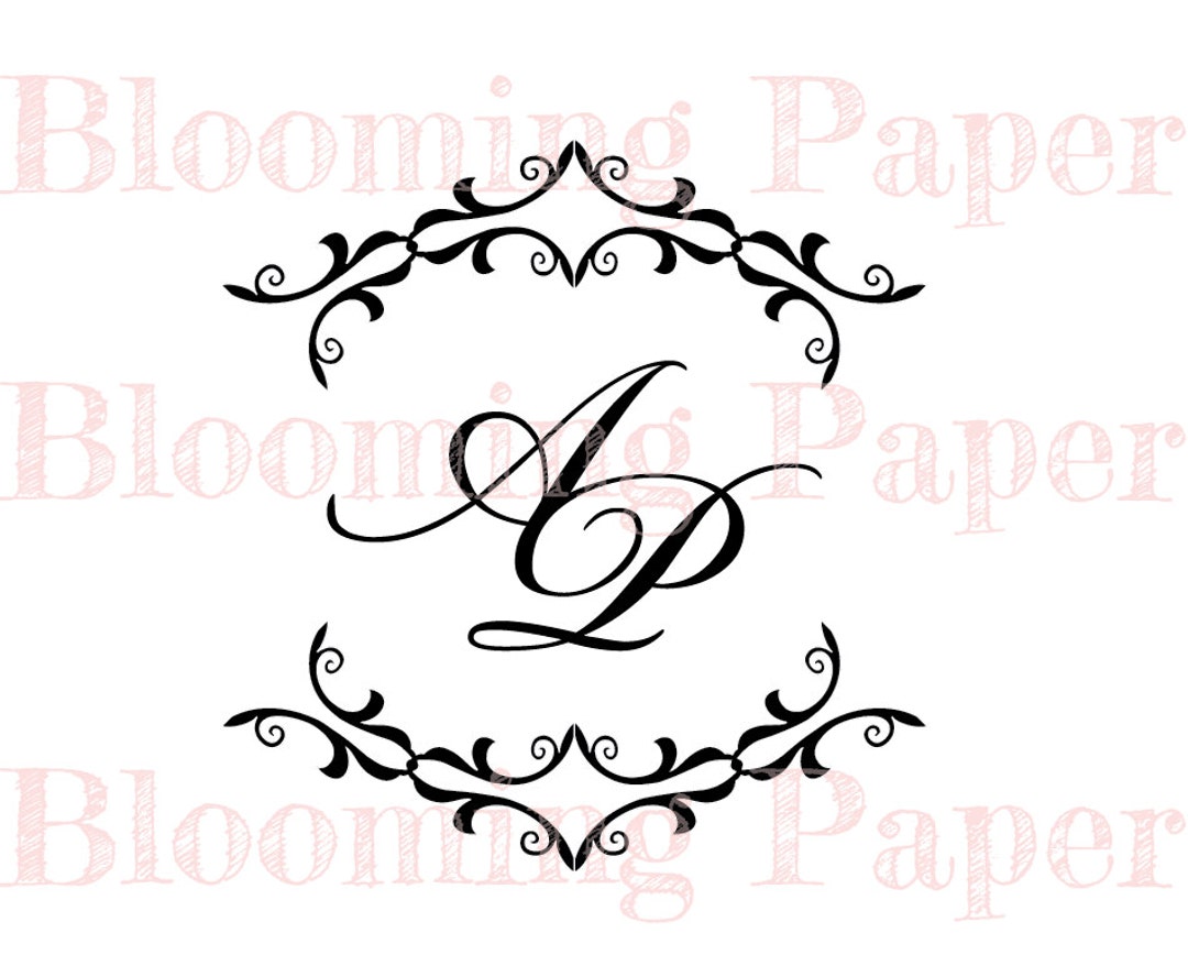 Customizable Monograms Customizable Monogram Vector, Custom Monogram Design, Digital File - Etsy