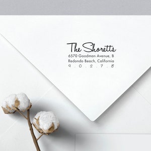 Custom Return Address Stamp, Rubber Stamps, Custom Rubber Stamp, Wedding Stamps - Shoretts