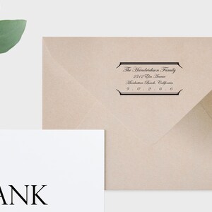 Custom Return Address Stamp, Rubber Stamp, Custom Stamp - Handrickson Family