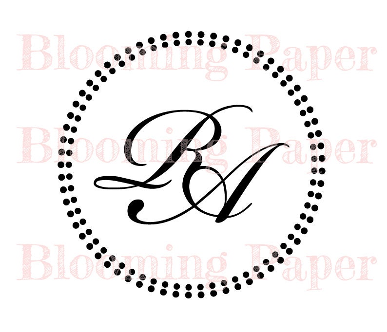 Customizable Monogram Vector, Custom Monogram Design, Digital File - Etsy