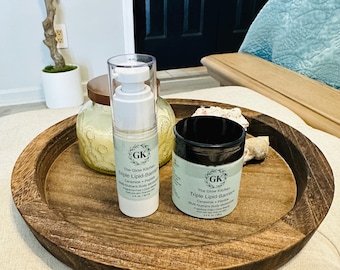 Nourishing Triple Lipid Peptide Cream | Daily BODY Moisturizer 1oz Pump Bottle or 3.4oz Jar
