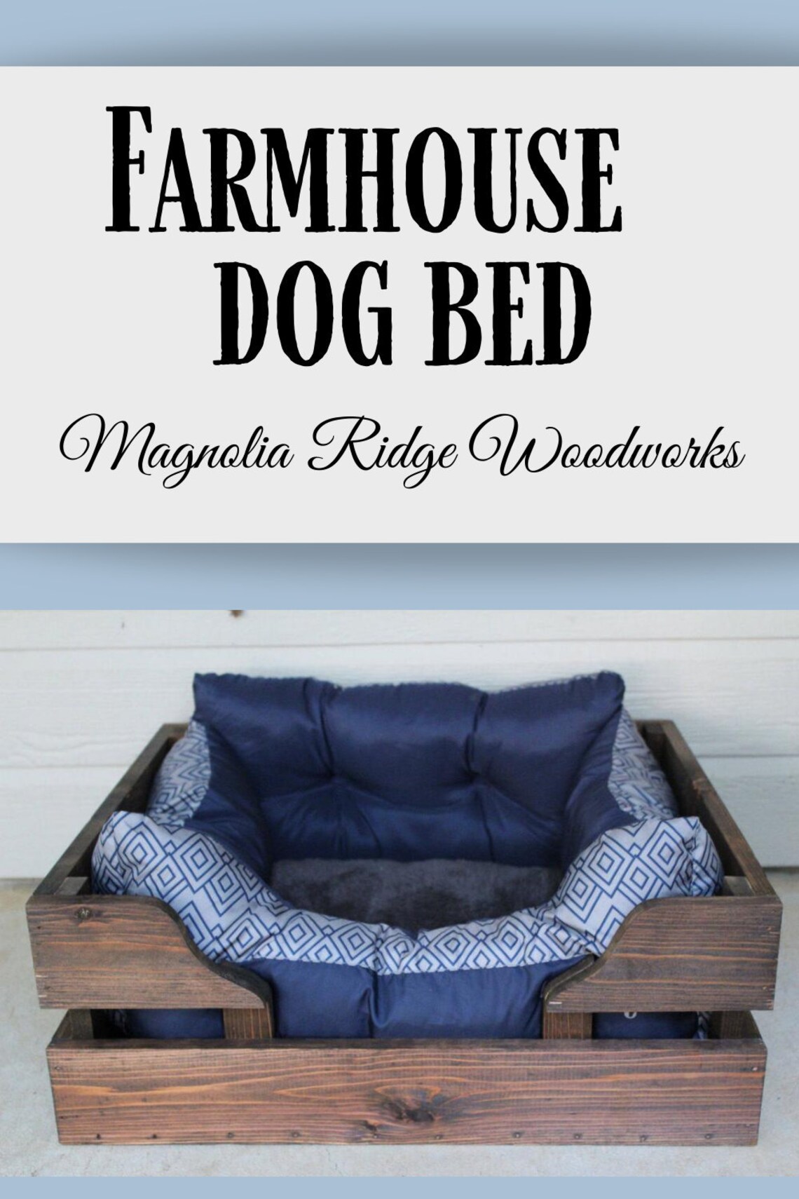 13 X 18 Rustic Wood Dog Bed Frame Cedar Dog Crate Etsy