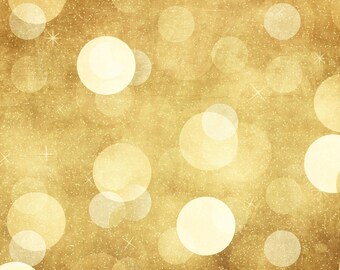 Gold Night Bokeh - Vinyl Photography  Backdrop Photo Prop