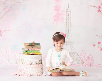 Spring in Paris All-in-One - Vinyl Photography  Backdrop Photo Prop