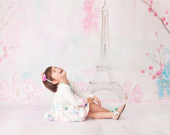 Spring in Paris All in One - Vinyl Photography  Backdrop Photo Prop