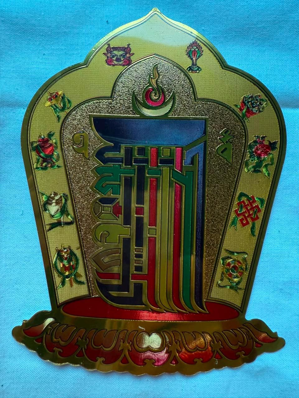 Blessed Kalachakra Sticker – Tibetan Buddhist Sacred Symbol Decal, Vajrayana Dharma Sticker, Multiple Sizes — image 7