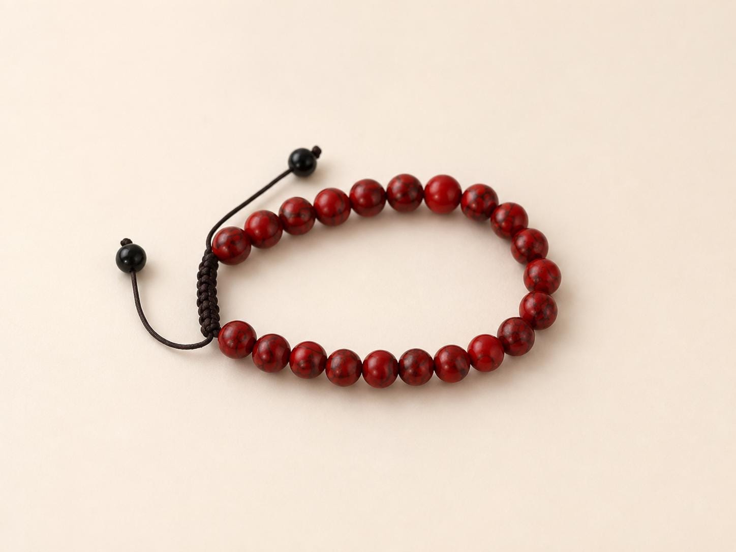 Handmade Buddhist Bead Bracelet – Nepal Prayer Bracelet, Adjustable Meditation Beads, Two Styles Available