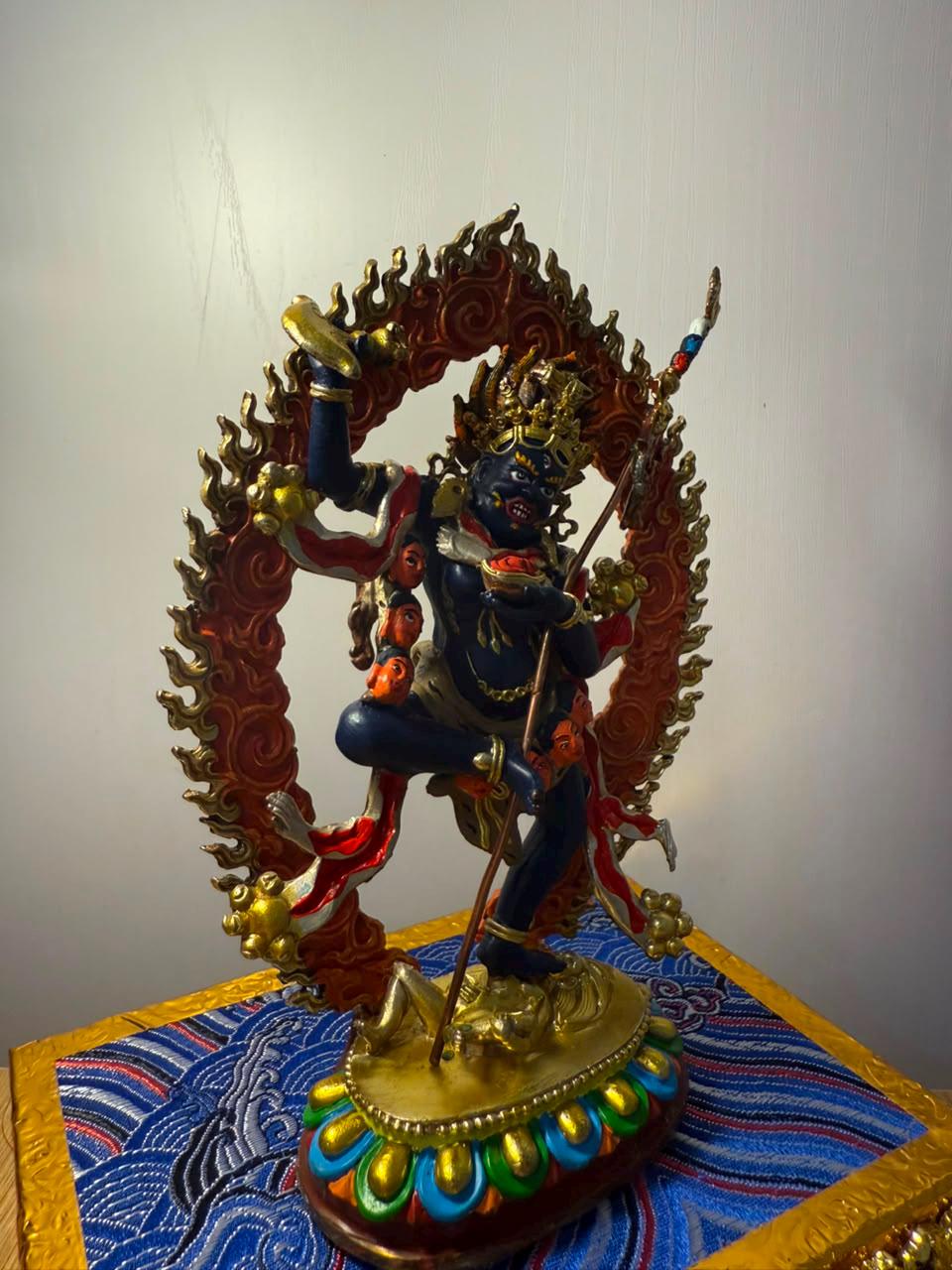 Handmade Troma Nagmo Statue – Hand-Painted Vajrayana Buddhist Figure from Nepal — image 9