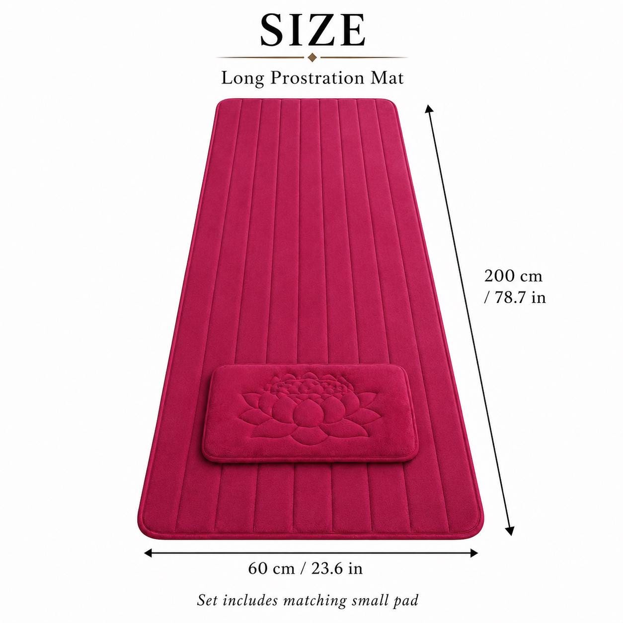 Ngondro Prostration Mat Set – Velvet Buddhist Practice Mat for Vajrayana Prostrations, Guru Yoga & Retreat — image 3