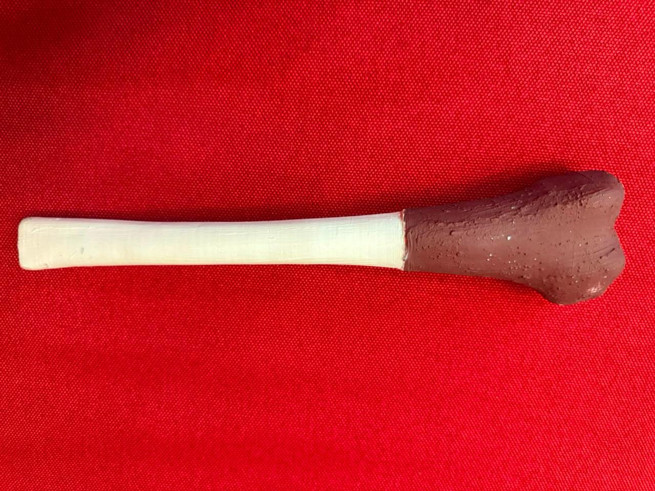 Handmade Kangling Ritual Horn, Tibetan Vajrayana Chöd Instrument, Hand-Painted Resin Kangling with Brocade Bag — image 3