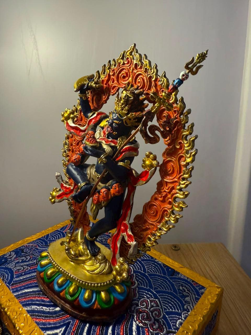 Handmade Troma Nagmo Statue – Hand-Painted Vajrayana Buddhist Figure from Nepal — image 7