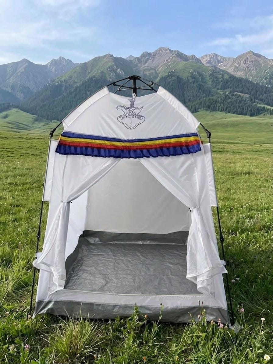 Chöd Retreat Tent – Solo Meditation Tent for Vajrayana Practice, Tibetan Buddhist Dharma Retreat Shelter, 1.6 x 1.6 x 1.9m — image 2