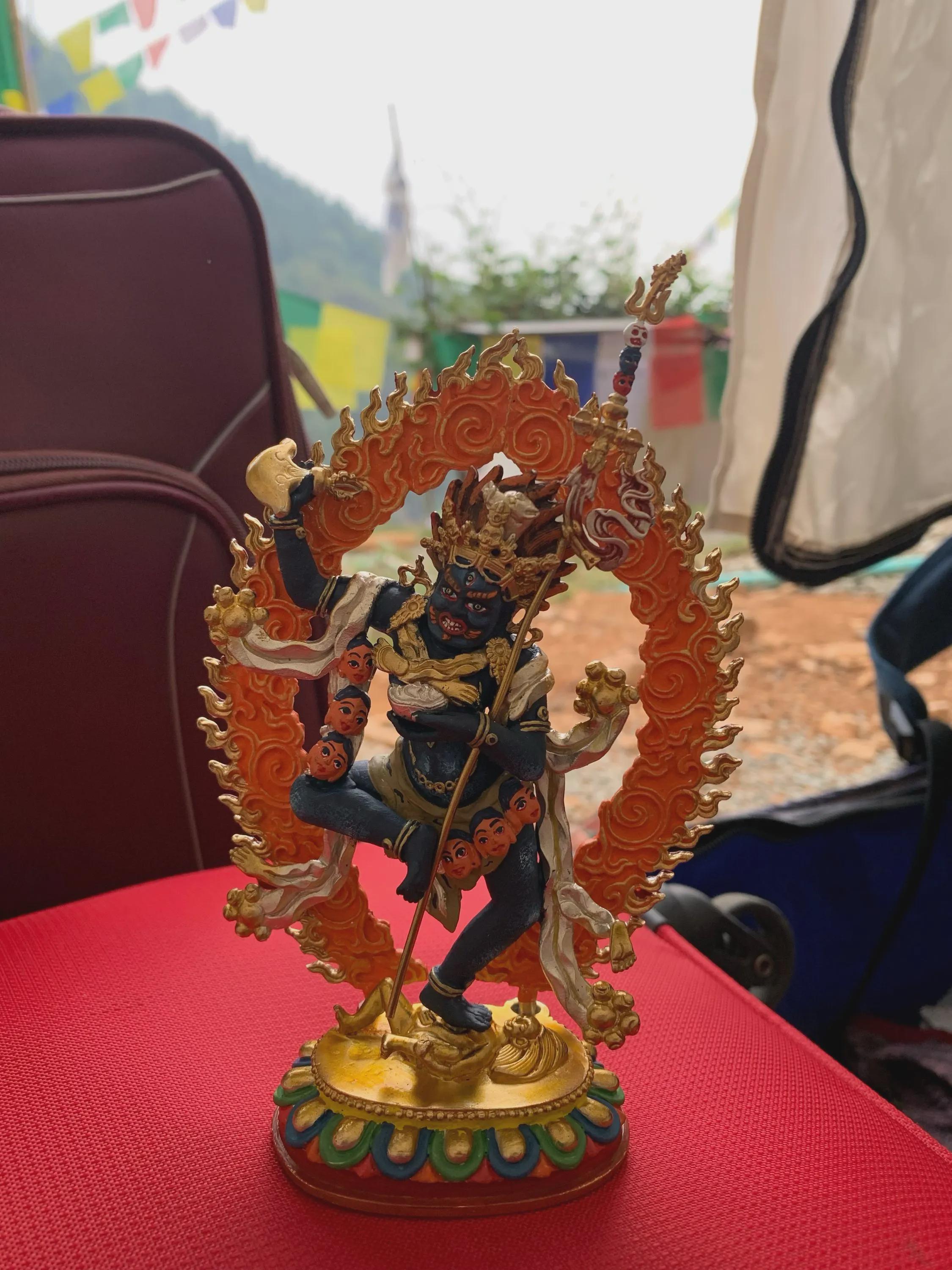 Handmade Troma Nagmo Statue – Hand-Painted Vajrayana Buddhist Figure from Nepal — image 6