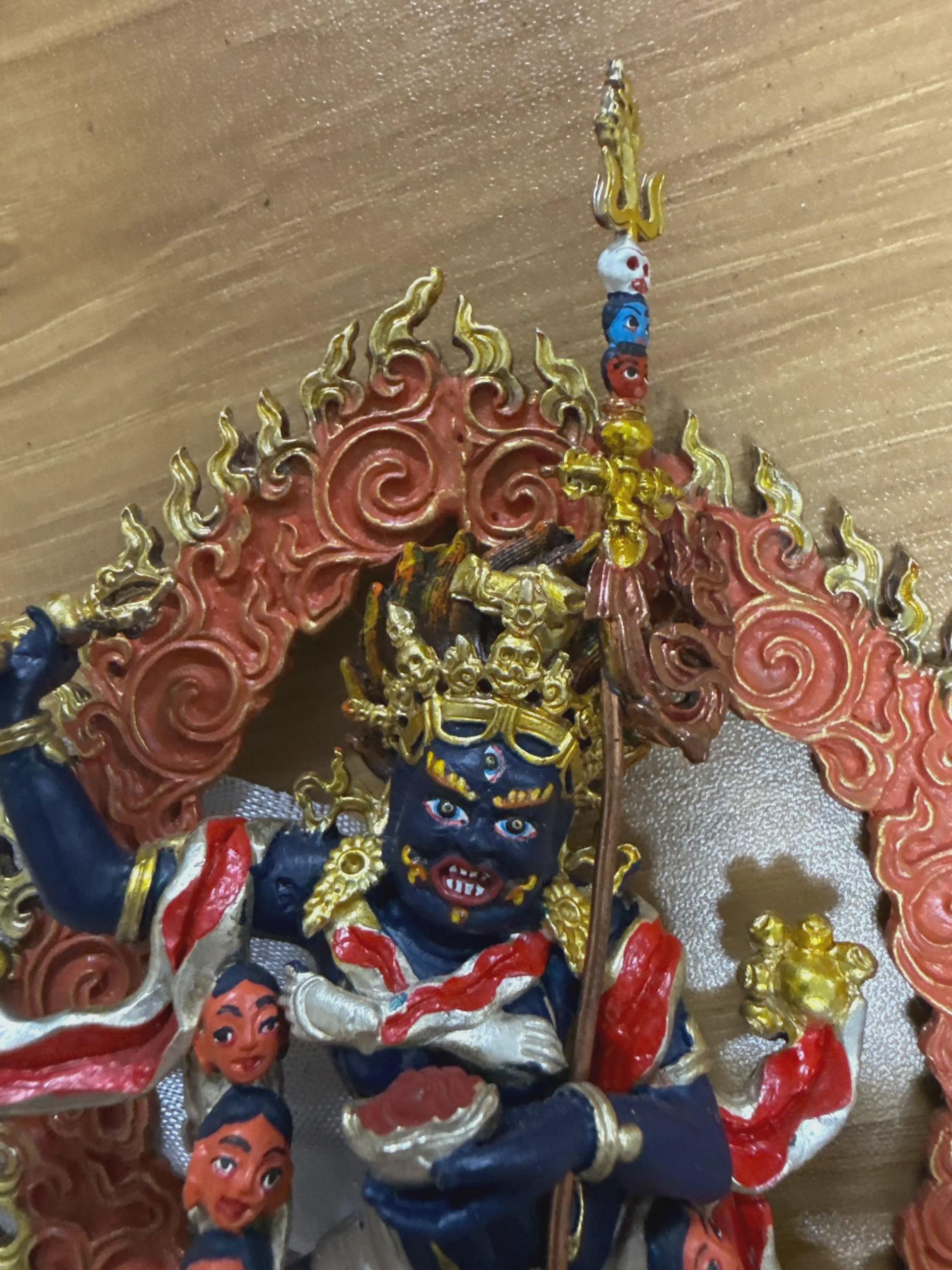 Handmade Troma Nagmo Statue – Hand-Painted Vajrayana Buddhist Figure from Nepal — image 3