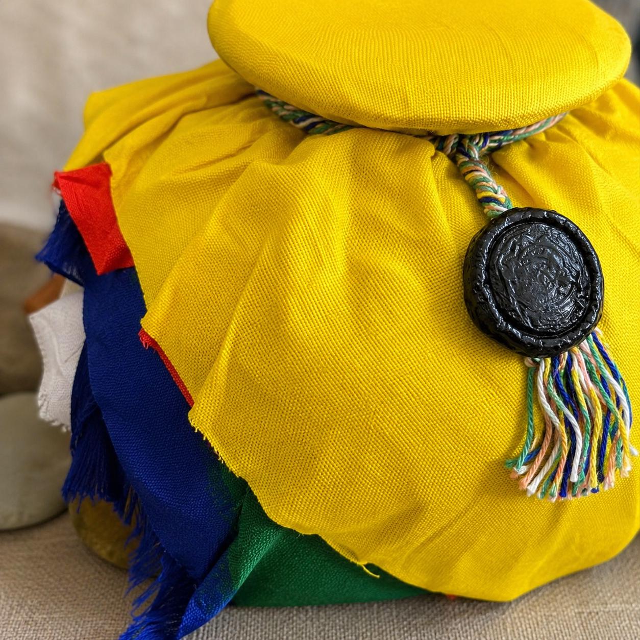 Consecrated Tibetan Earth Vase (Sa Bum) – Dodrupchen Monastery, Sikkim | Sacred Buddhist Ritual Vase — image 3