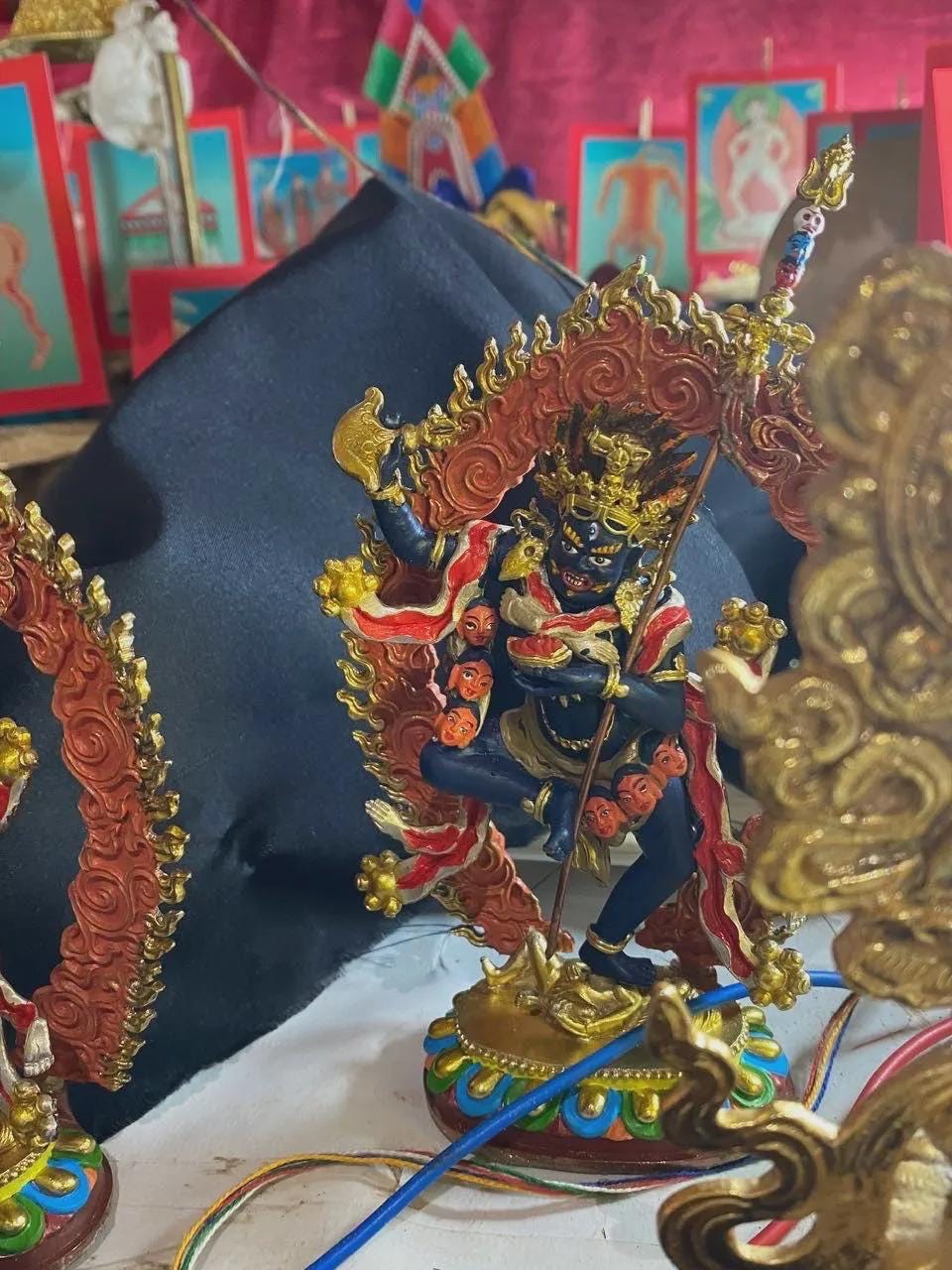 Handmade Troma Nagmo Statue – Hand-Painted Vajrayana Buddhist Figure from Nepal — image 5