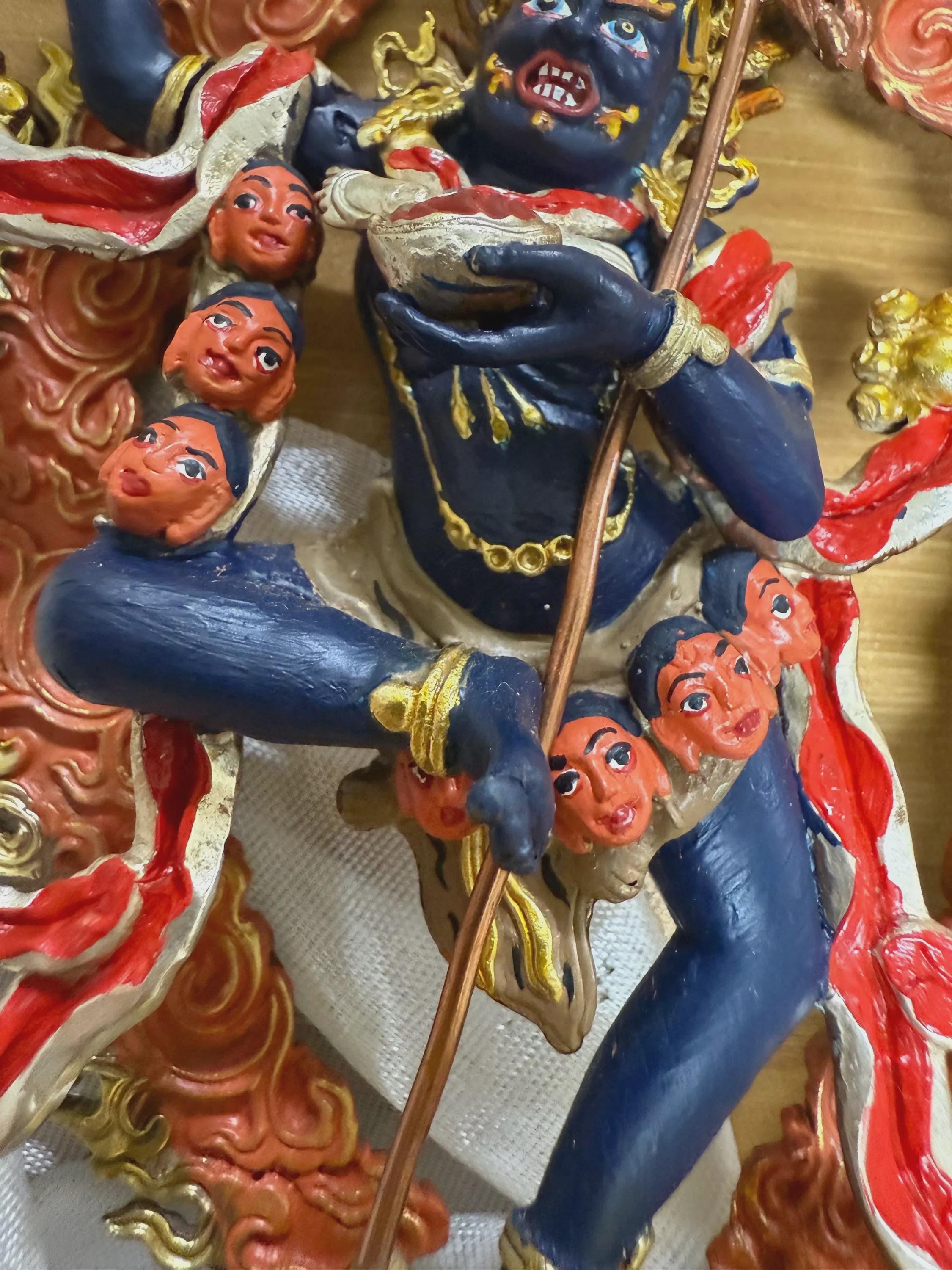 Handmade Troma Nagmo Statue – Hand-Painted Vajrayana Buddhist Figure from Nepal — image 2