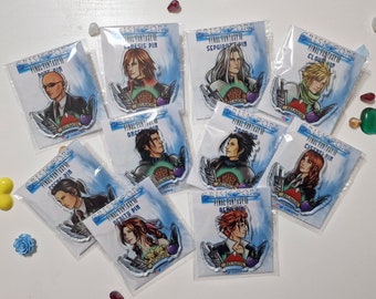 FF7 Crisis Core Reunion acrylic pins