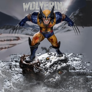 Wolverine - X-Men Sculpture STL 3D Printer Files | Digital Download