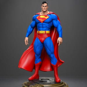 Flying Superhero Sculpture STL 3D Printer Files | Digital Download