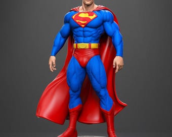 Flying Superhero Sculpture STL 3D Printer Files | Digital Download
