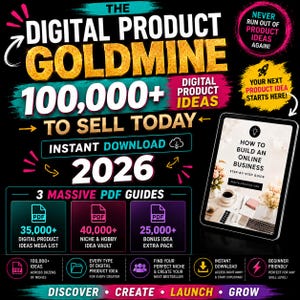 100,000+ Digital Product Ideas 2026 | Passive Income Ideas to Sell