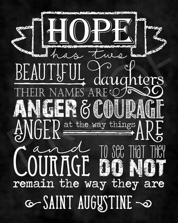 Art Des Ecritures Citation Colere Et Courage Par Saint Etsy Canada