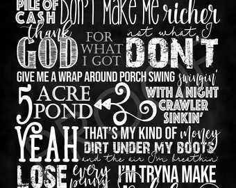 Chalkboard Art - Song "Make a Life"