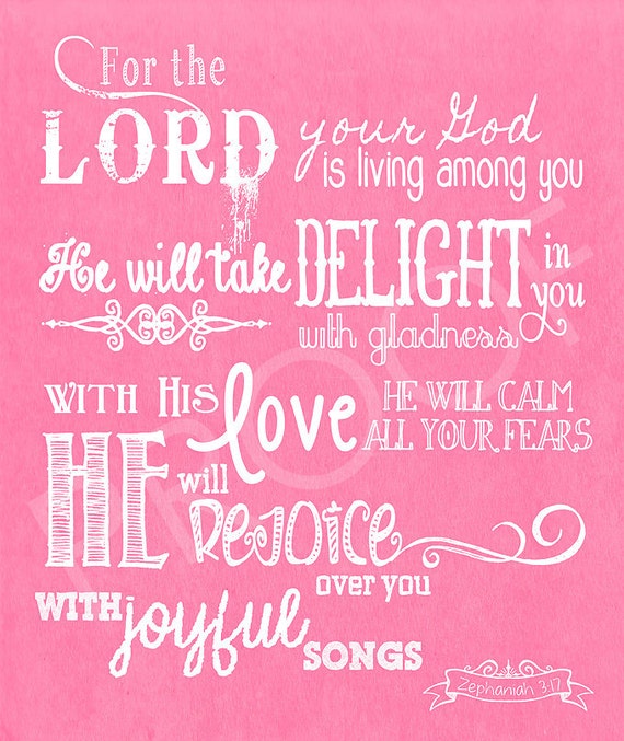 Mounted Chalkboard Art Zephaniah 3 17 Nlt Etsy