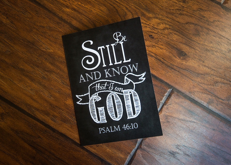 Scripture Art 5x7 Folded Greeting Card on linen paper with | Etsy