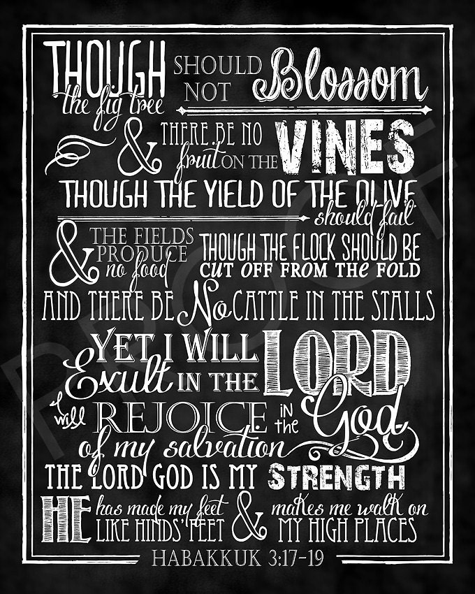 Habakkuk 3:17-19 {Poster} Habakkuk 3:17-19 {Poster}
