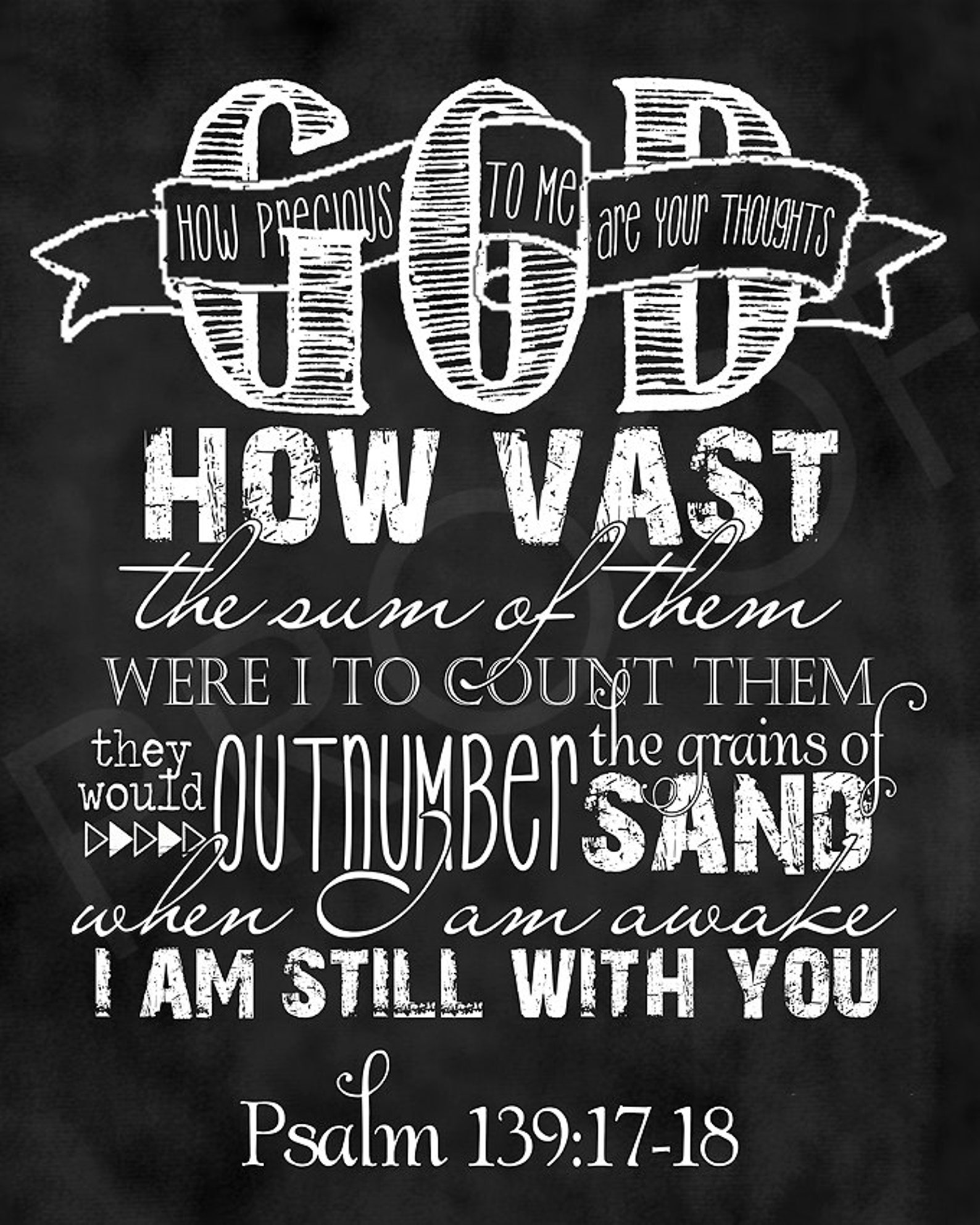 Scripture Art Psalm 139 17 18 Chalkboard Style Etsy scripture-art-psalm-139-17-18-chalkboard-style-etsy