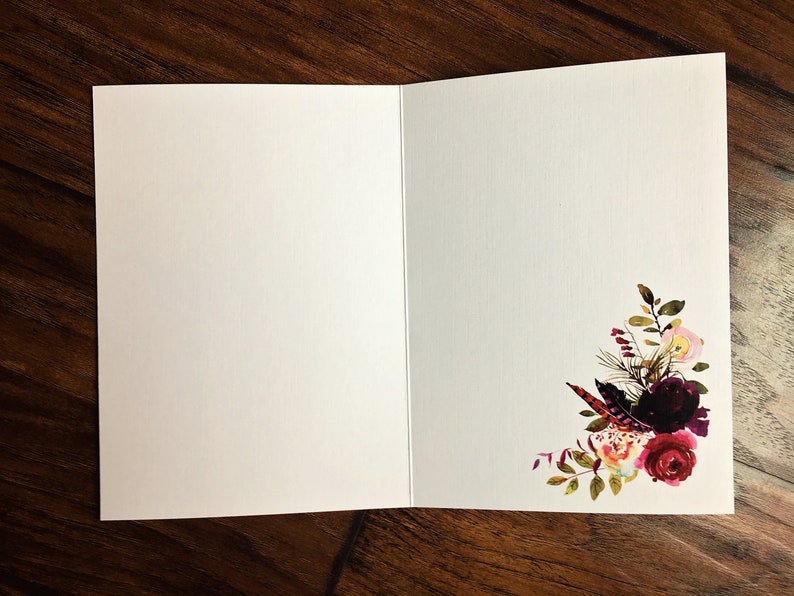 Scripture Art 5x7 Folded Greeting Card on Linen Paper with - Etsy