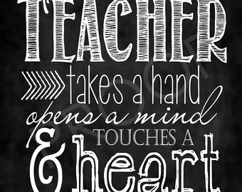 Chalkboard Art - Quote for Teachers ~ Chalkboard Style