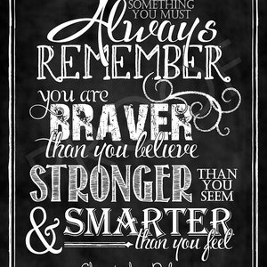 Chalkboard Art - Quote by Christopher Robin