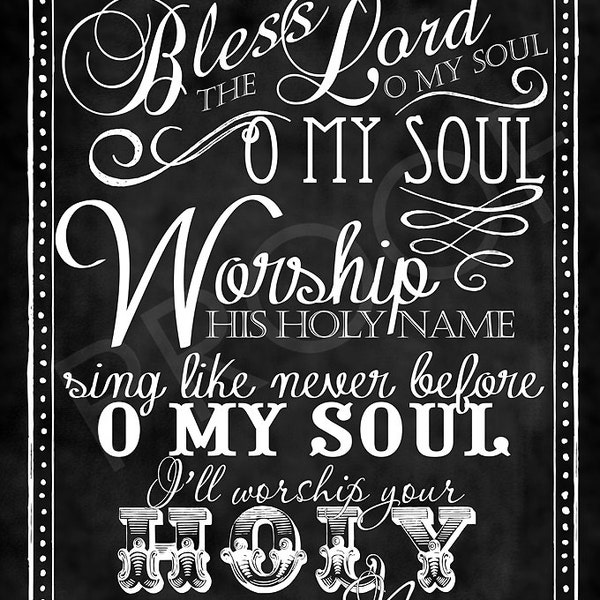 Hymn Chalkboard Art - Etsy