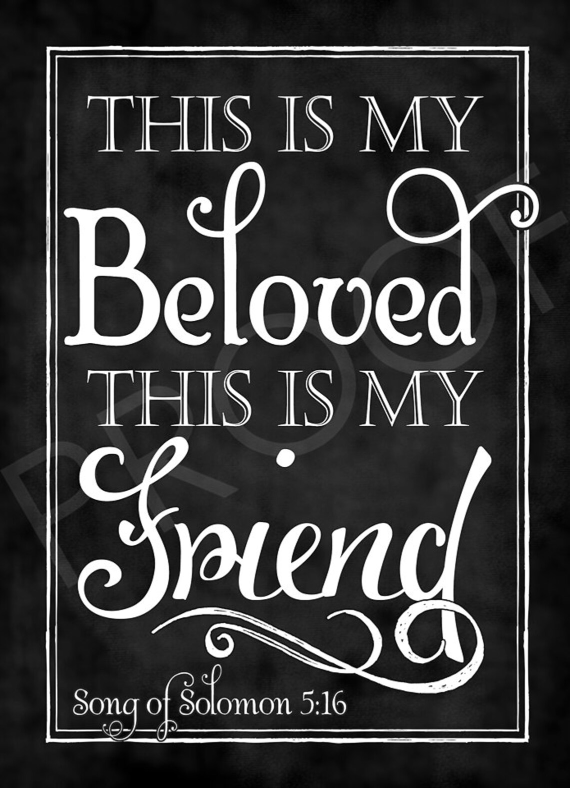 Scripture Art 5x7 Folded Greeting Card on Press Paper - Etsy
