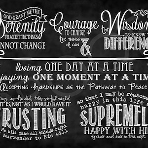 ChalkTypography The Serenity Prayer full version image 1