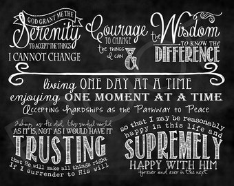 ChalkTypography  - The Serenity Prayer (full version)