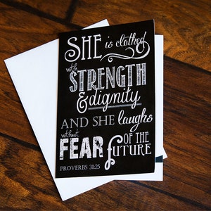 Scripture Art - 5x7 Folded Greeting Card on Linen Paper (with Envelope ...