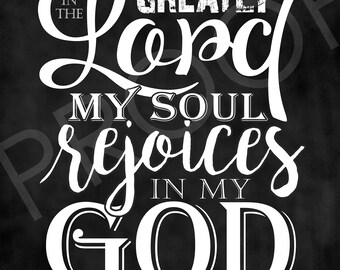 Scripture Art - Isaiah 61:10 ~ Chalkboard Style