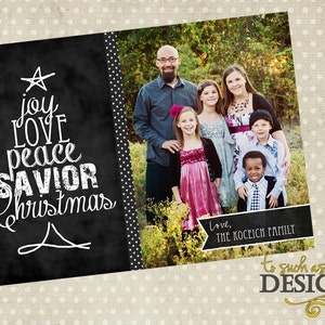 Scripture Chalk Art Digital Christmas Card...Christmas Tree