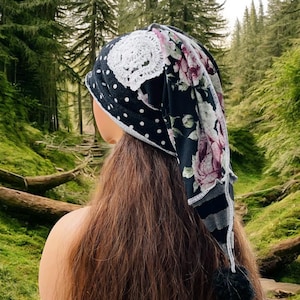 Cappuccio da elfo patchwork riciclato: berretto da giullare unisex - cappello invernale OOAK