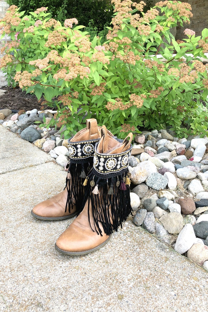 boot fringe cuffs