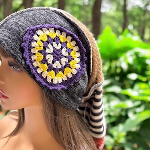 Handmade Patchwork Elf Hood: Upcycled Jester Beanie